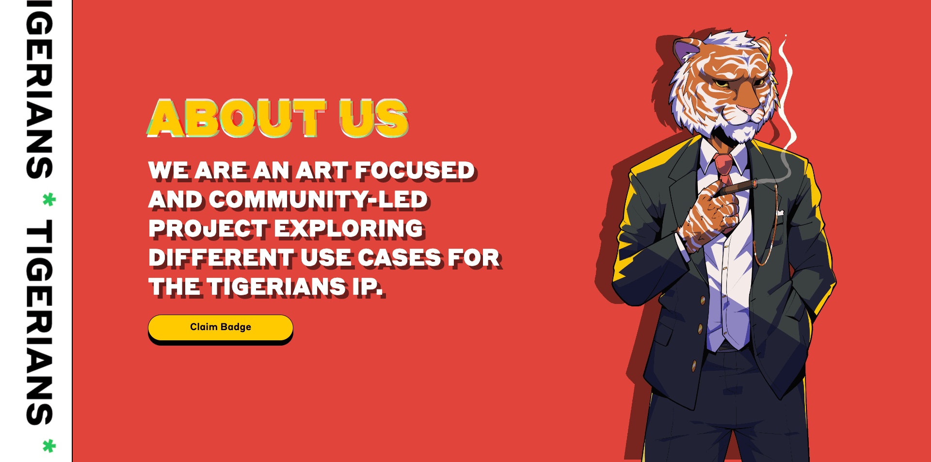 Tigerians NFT — Art-focused NFT community exploring use cases for the Tigerians IP