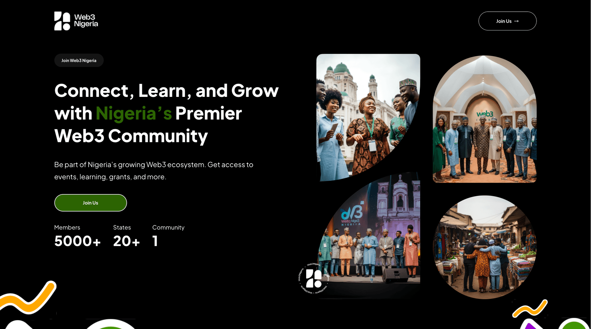 Web3 Nigeria — Community hub connecting 5,000+ members across Nigeria's Web3 ecosystem
